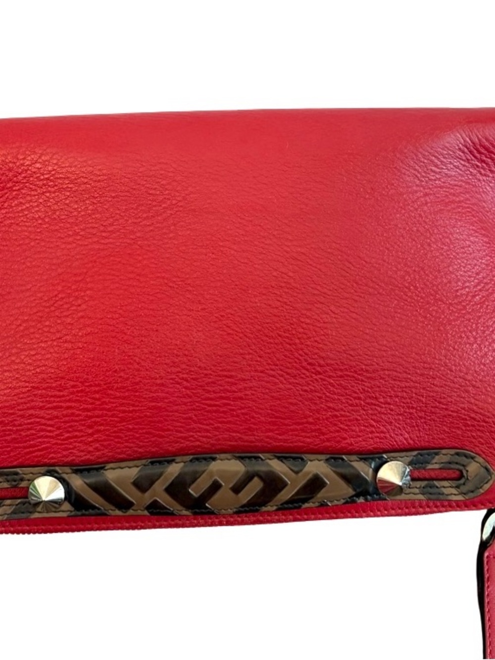 Fendi 8BL124 By the Way Medium Leather Red 2way Crossbody Handbag Made in Italy - Picture 15 of 17